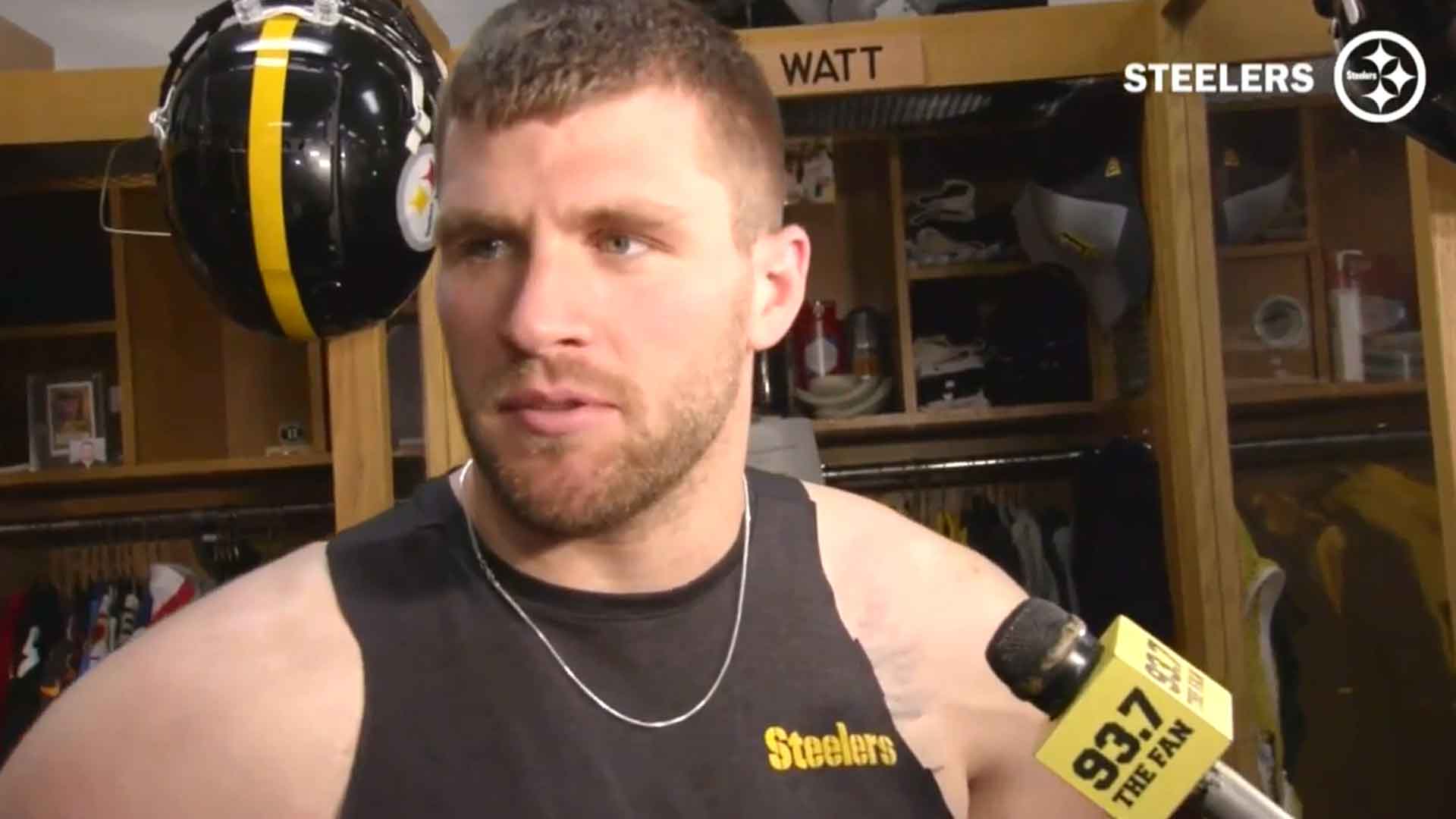 Pittsburgh Steelers OLB T.J. Watt talks about pool plunge: 'I don